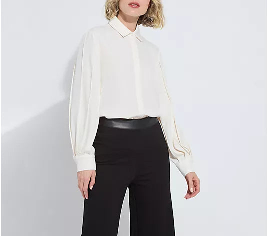 Lysse Ivette Pleated Balloon Sleeve Blouse