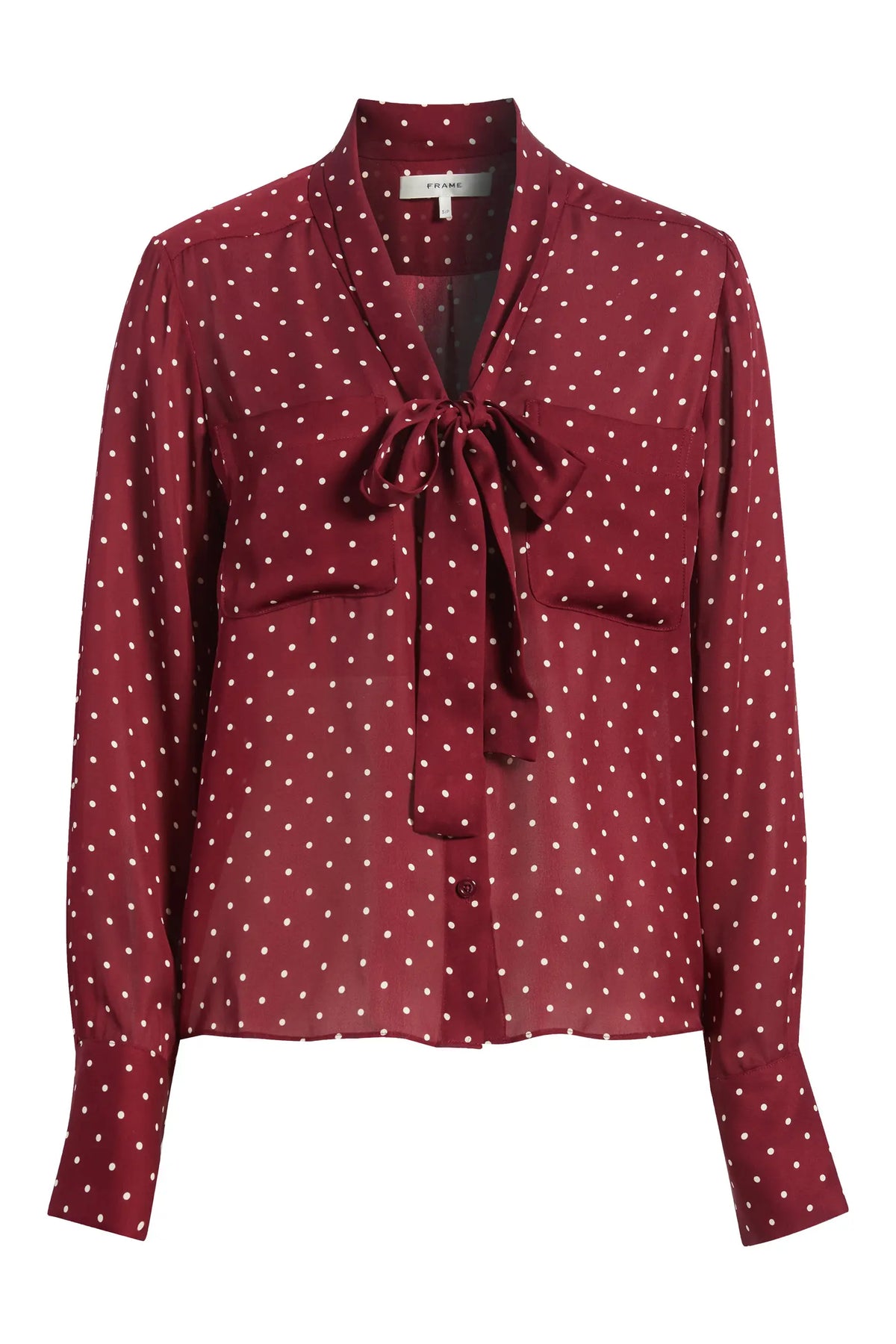 FRAME The Modern Tie Blouse