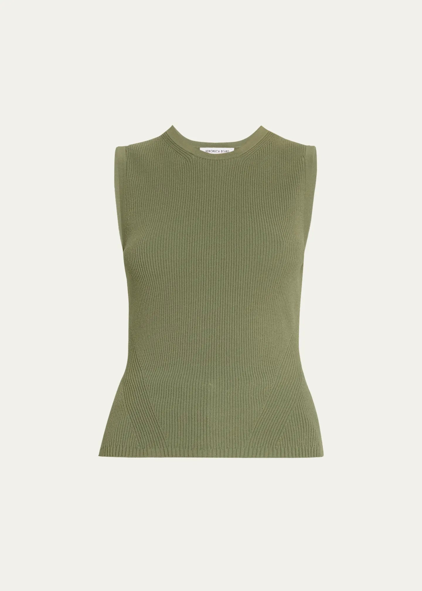 Veronica Beard Crewneck Sid Sleeveless Knit Top