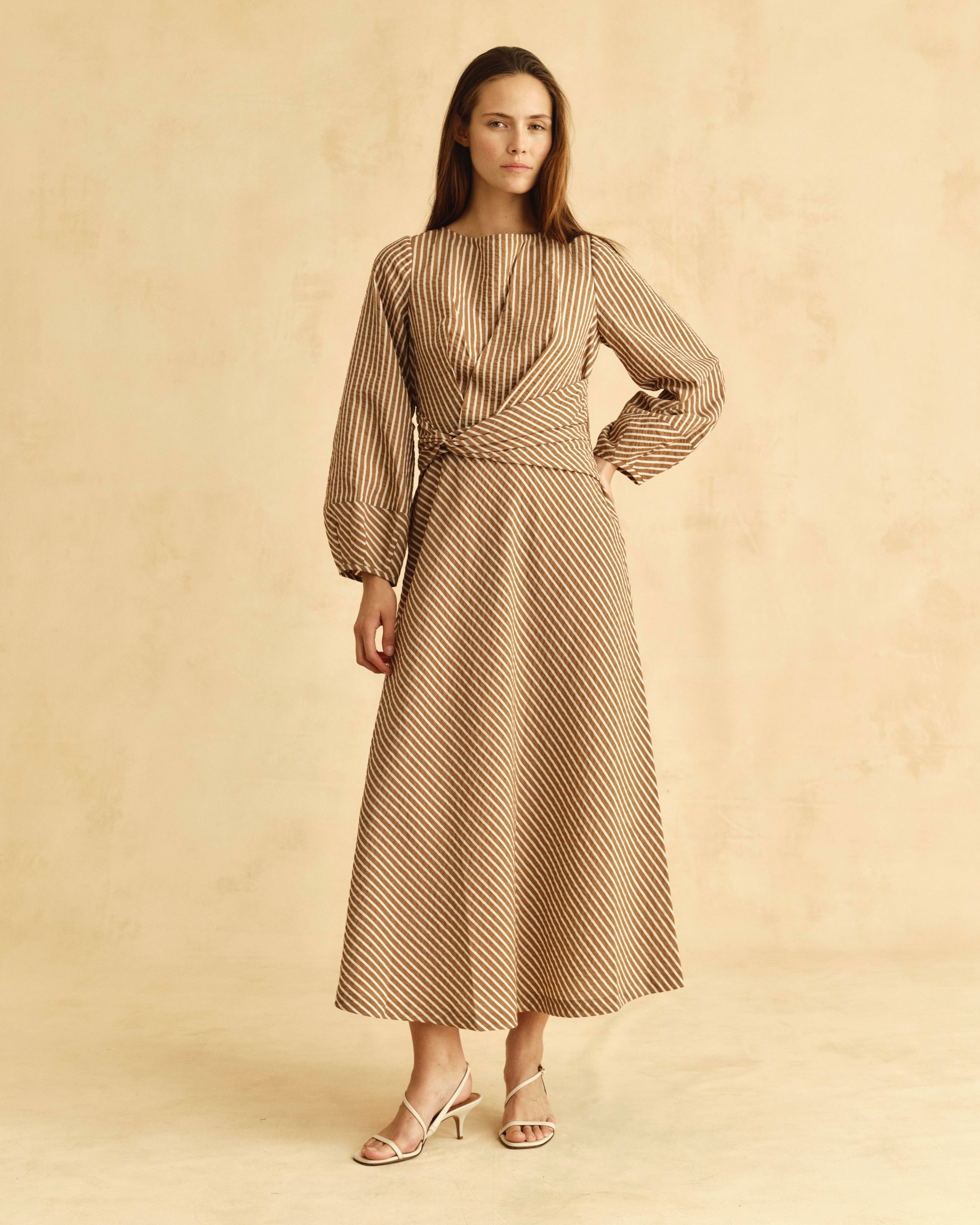 FA26 Sadie Dress-Winnetka Stripe