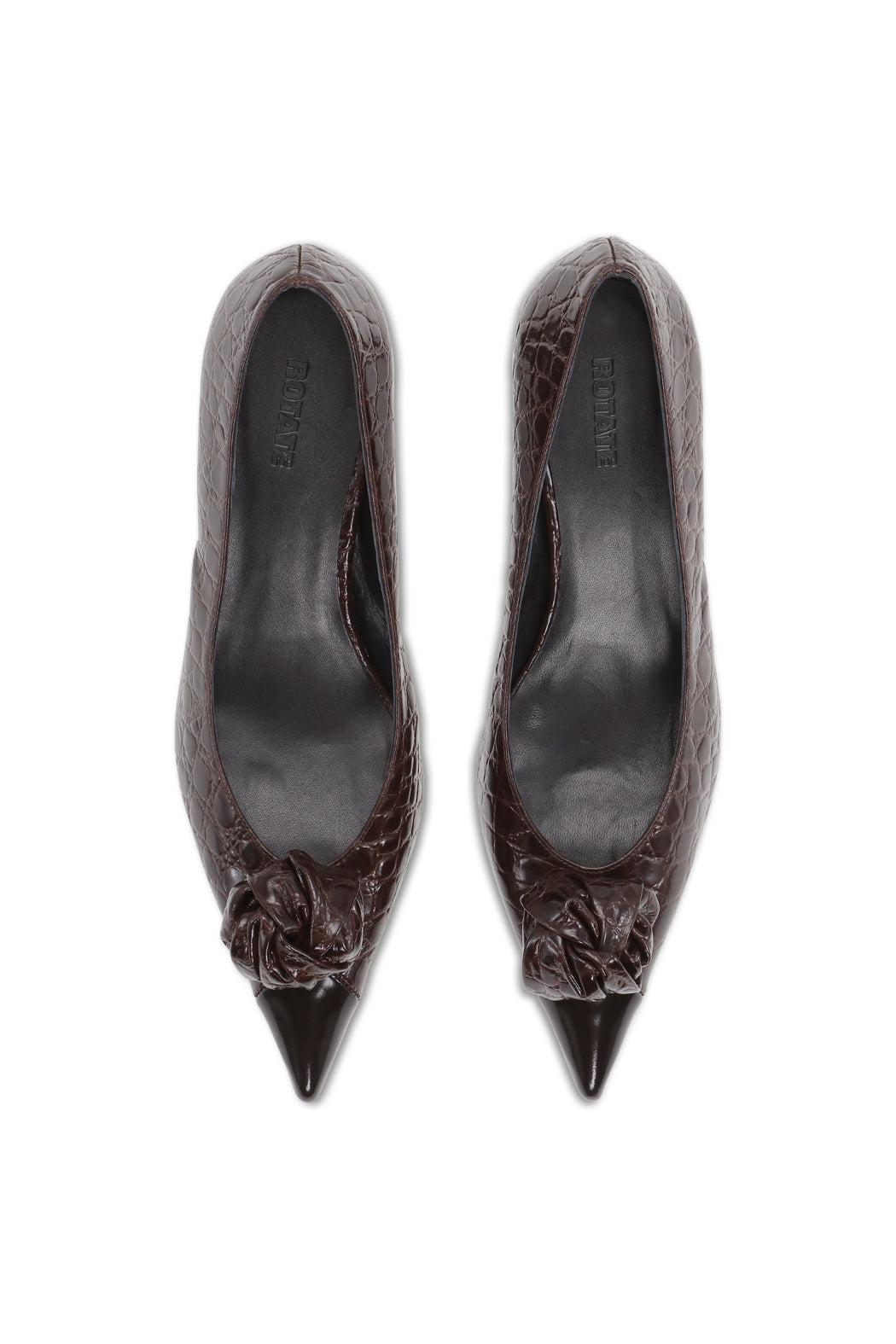 MID HEEL LEATHER PUMP