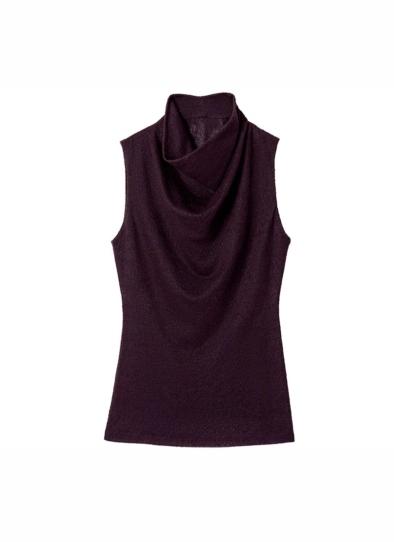 Smythe Cowl Neck Knit Shell
