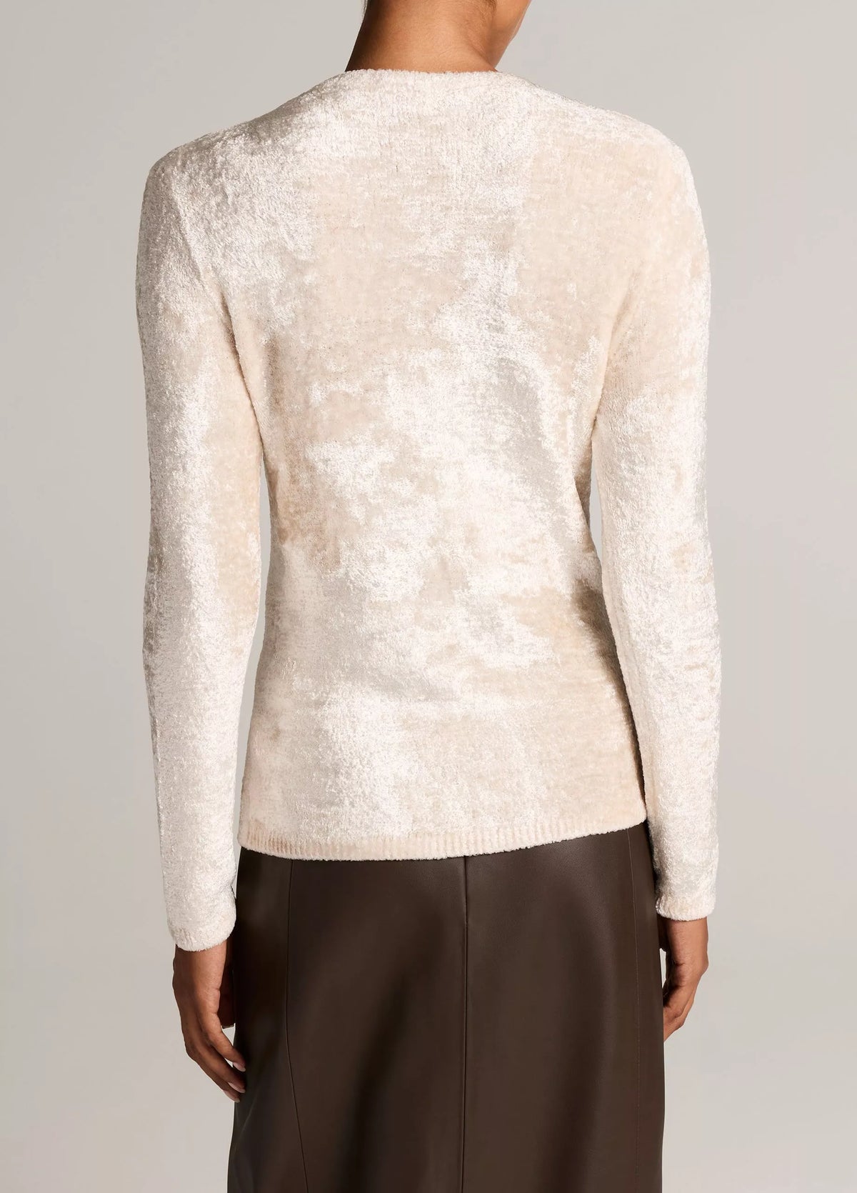 Vince Velvet Eyelash Crewneck