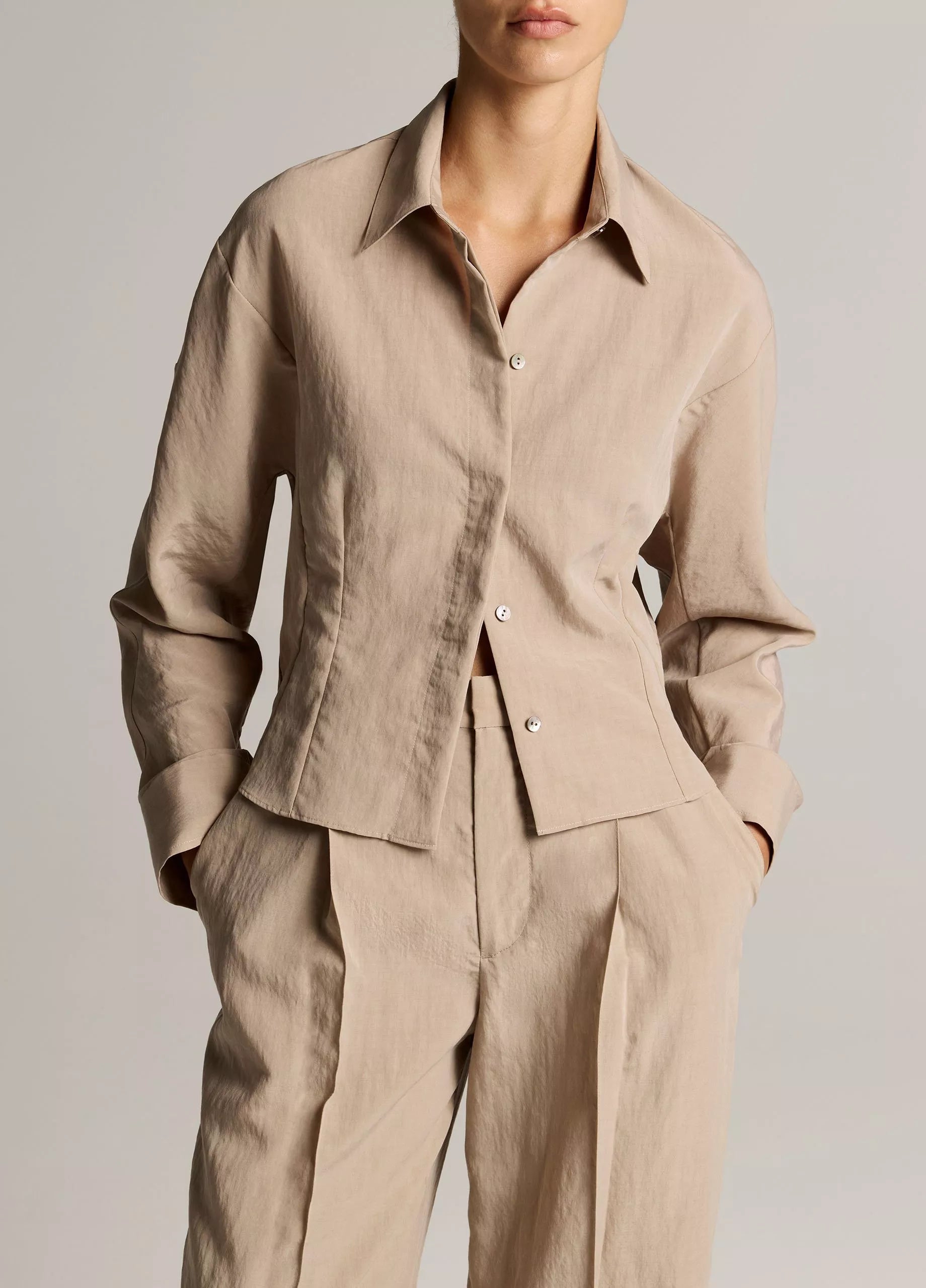 Vince Blouson-Back Shirt Jacket