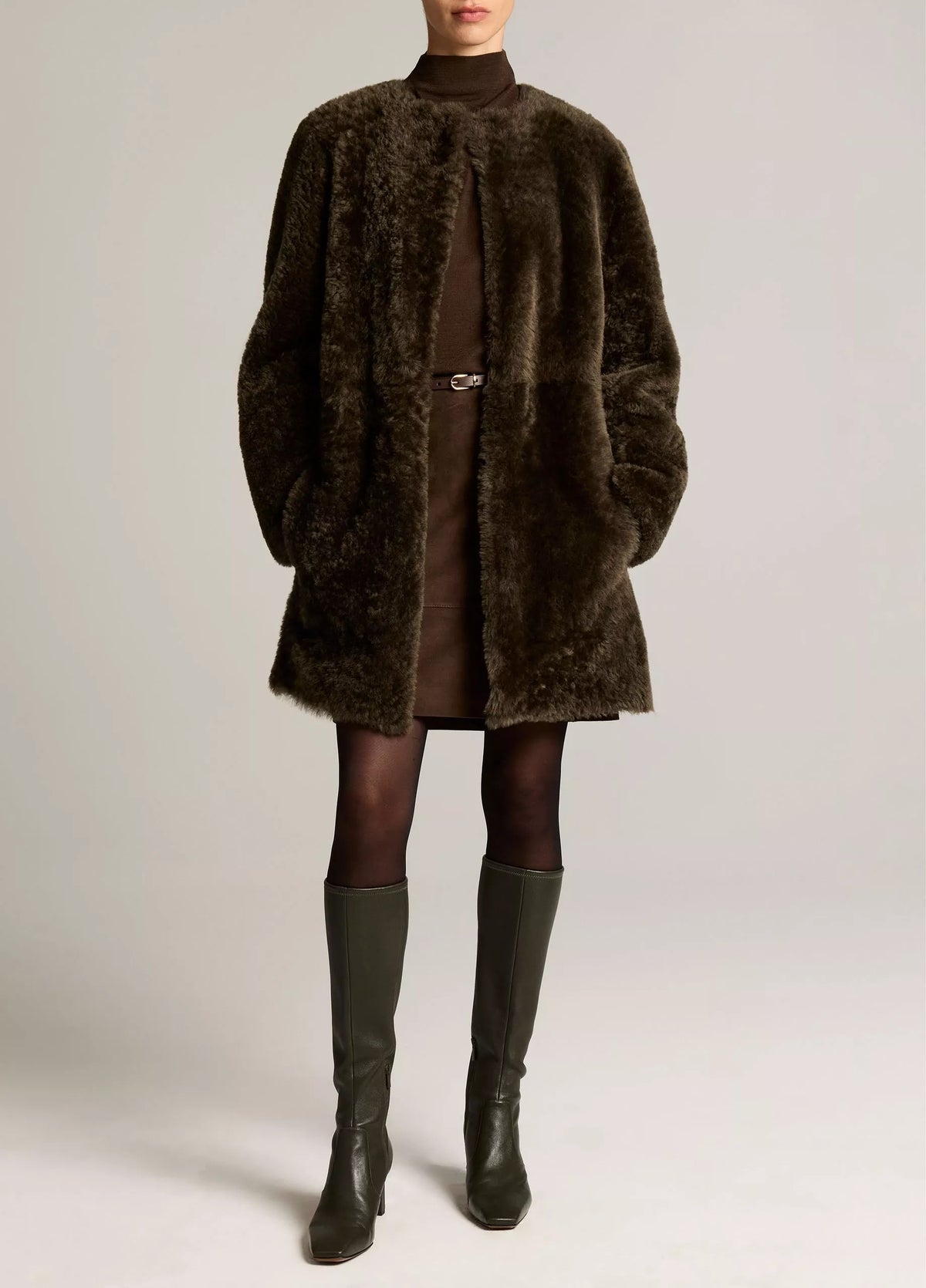 Vince Reversible Shearling Car Coat