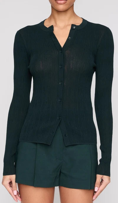 A.L.C. Fisher Cardigan - Dark Forest