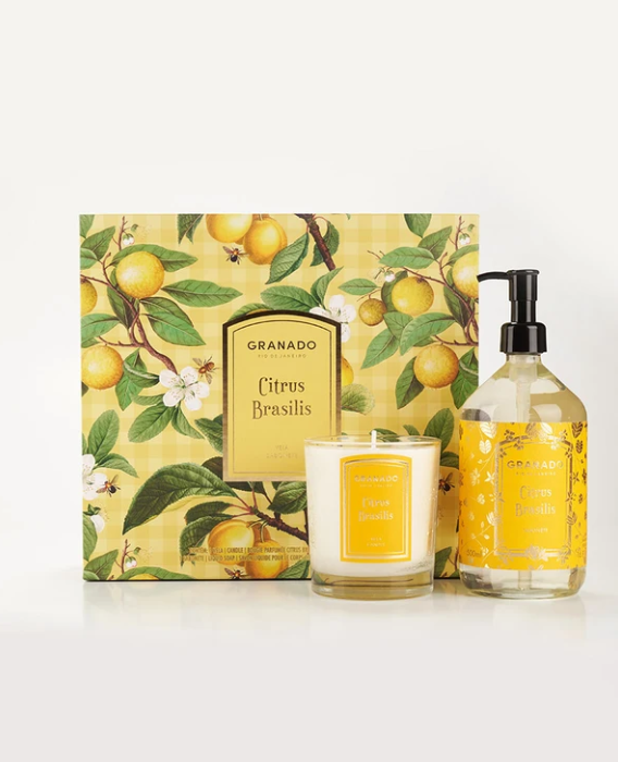 Granado Citrus Brasilis Candle + Liquid Soap Set