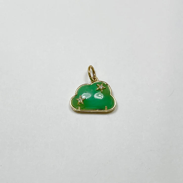 Theodosia Cloud Pendant - Chrysoprase