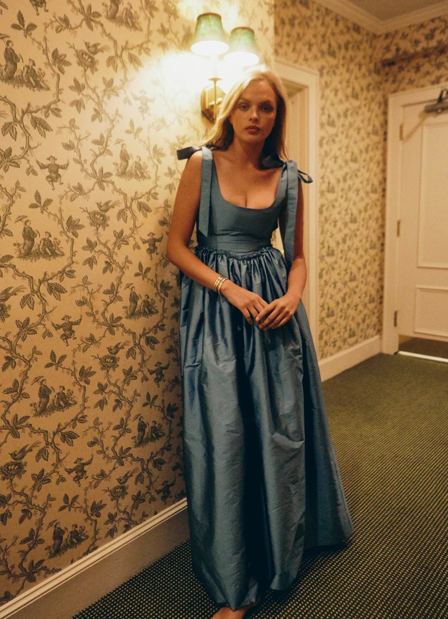 Louise Marie Dress - Azure Blue