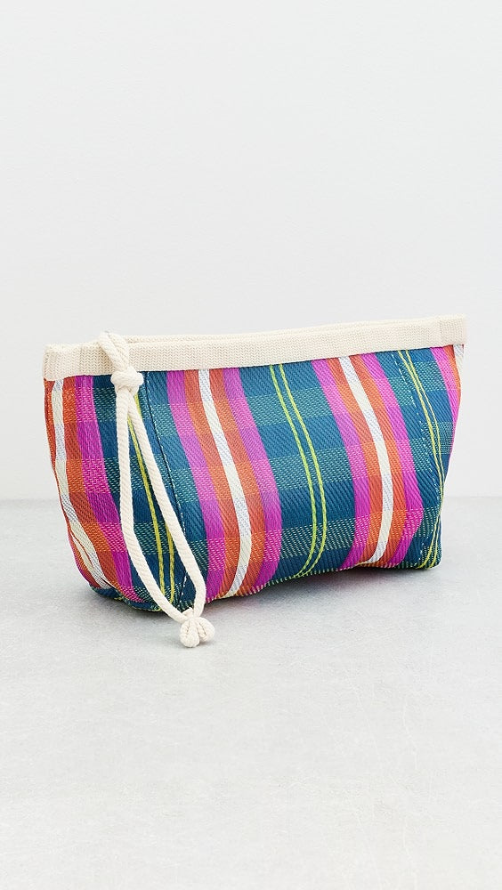 Isabel Marant Powden Cosmetic Case - Navy/Orange