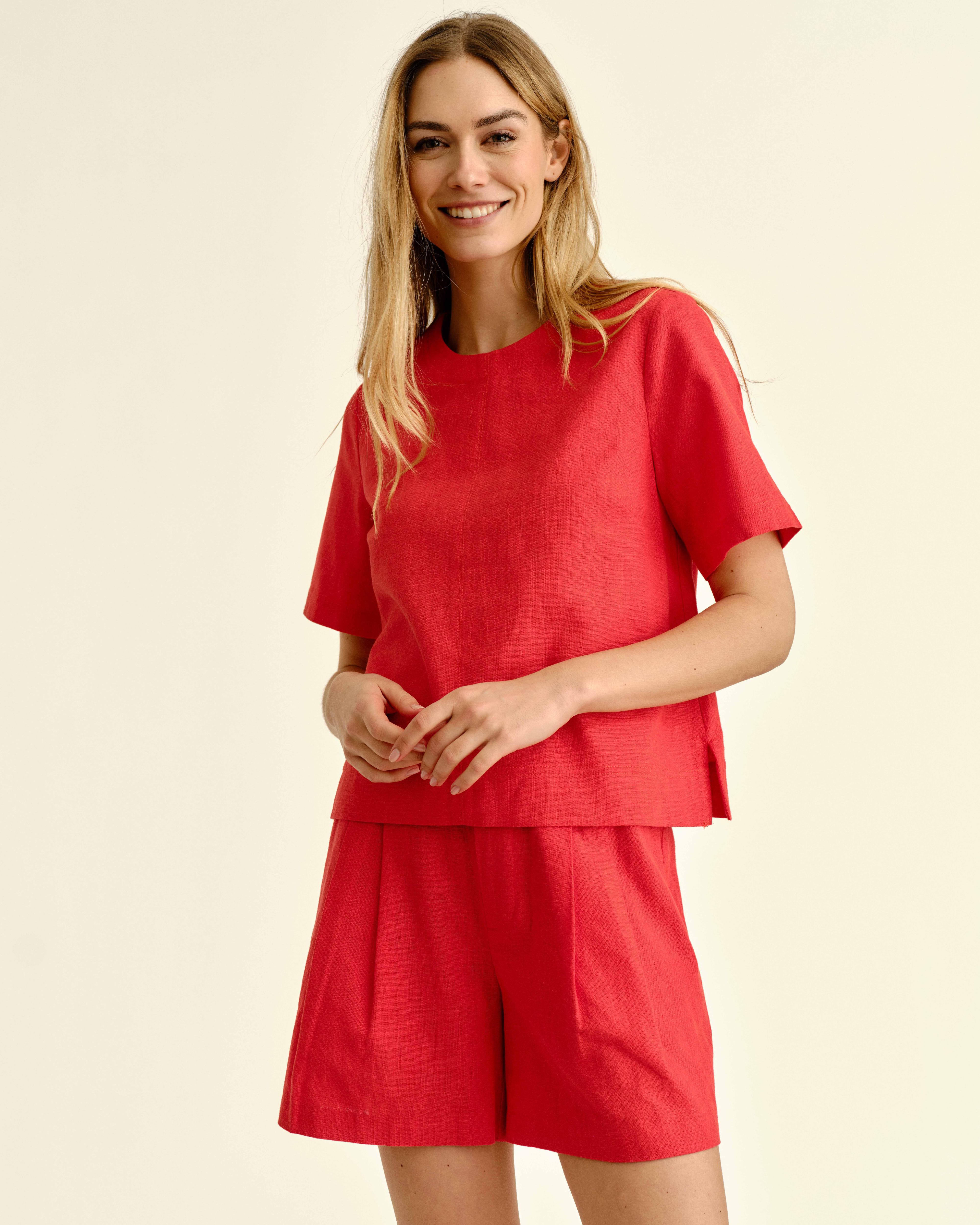 SU26 Chloe Top-Poppy