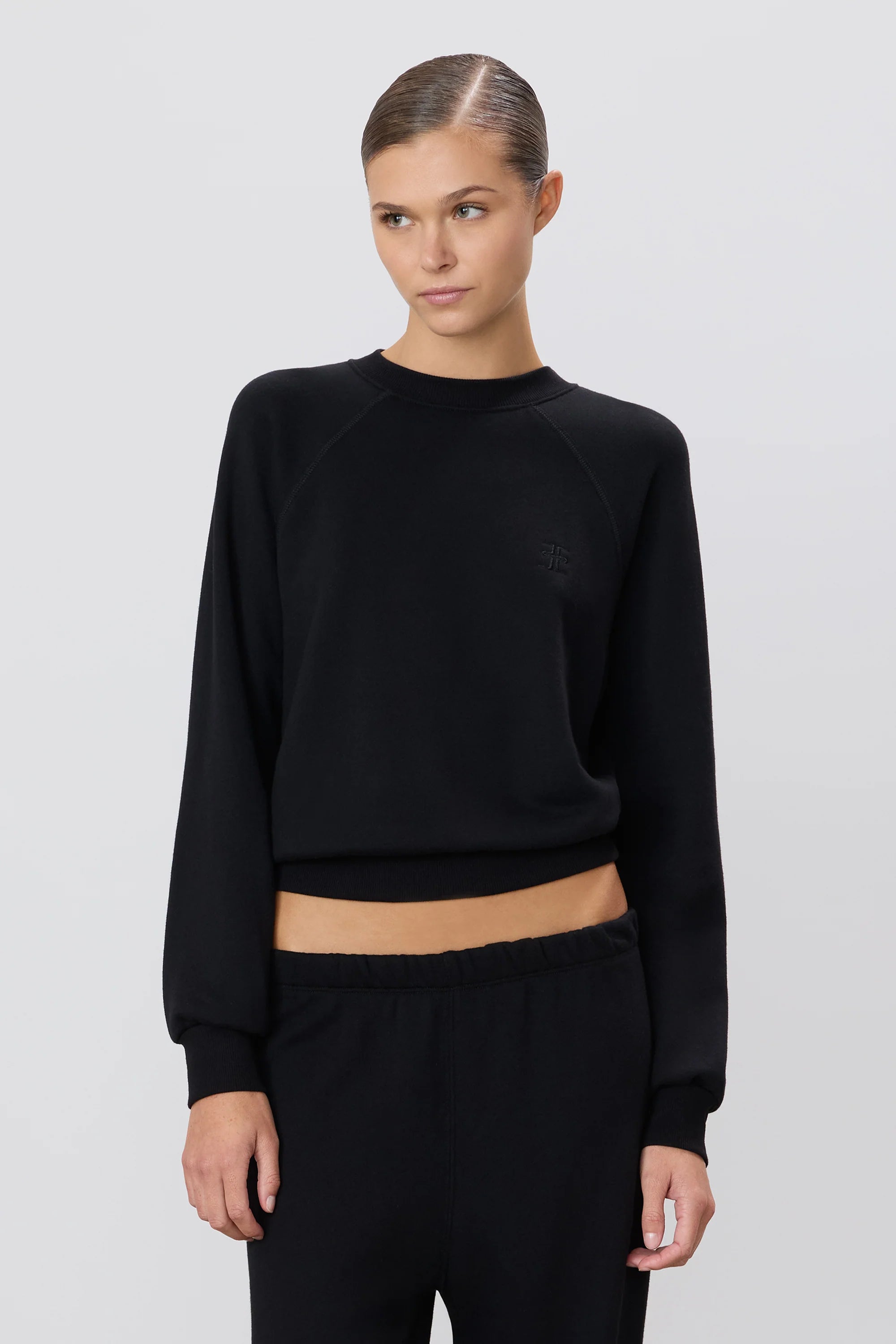 Eterne Shrunken Raglan Sweatshirt