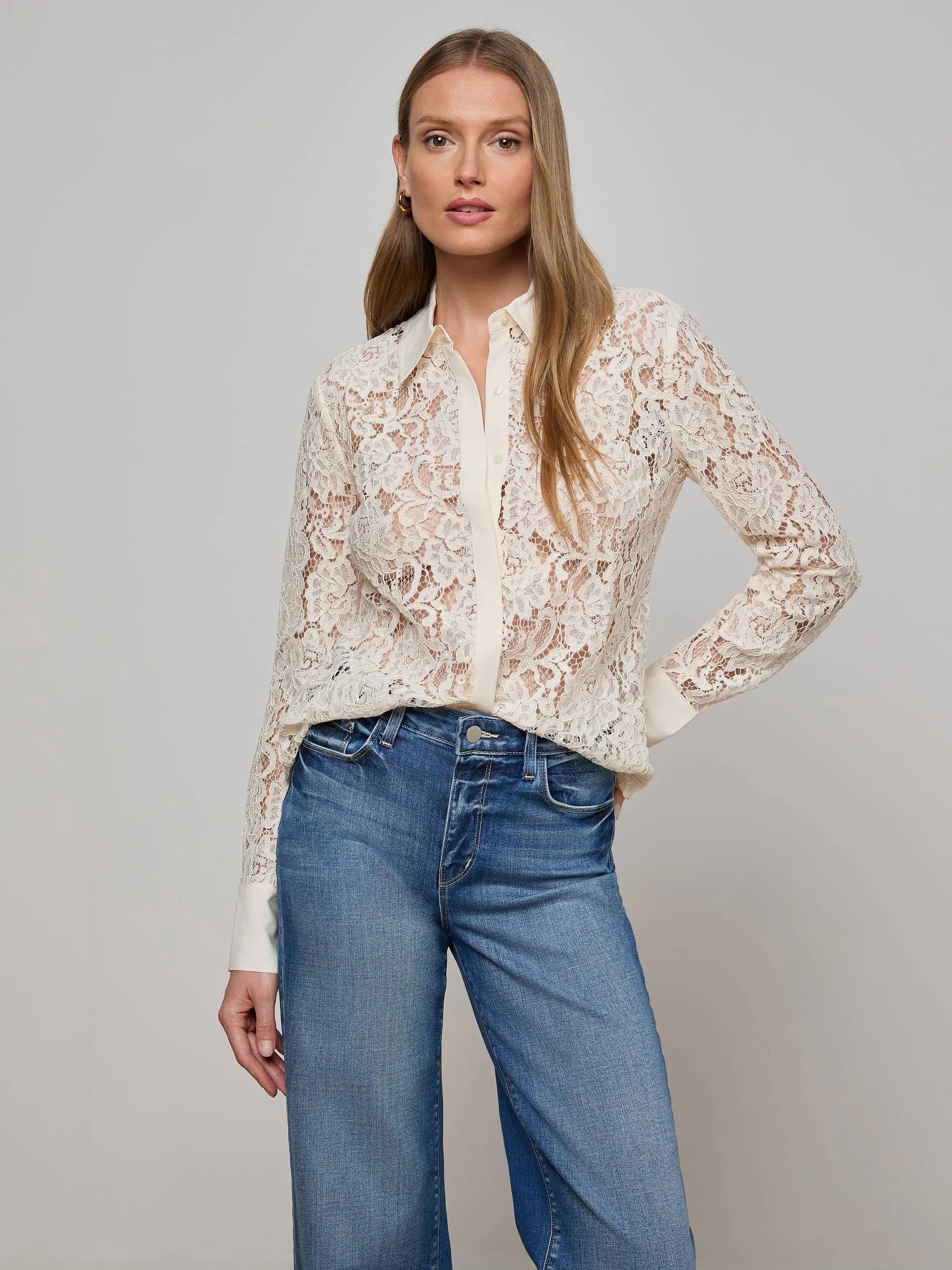 L'Agence Maia Lace Blouse