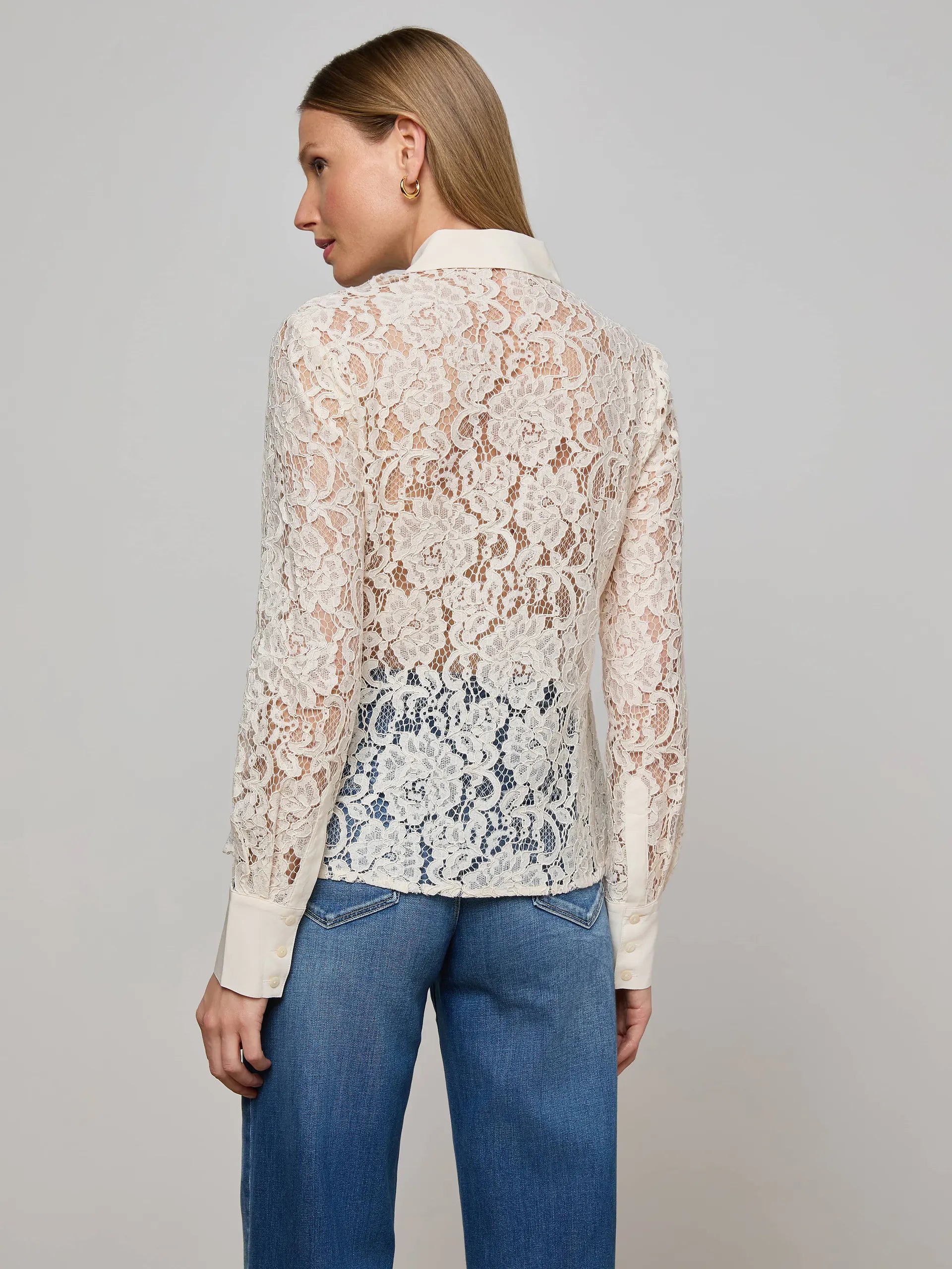 L'Agence Maia Lace Blouse