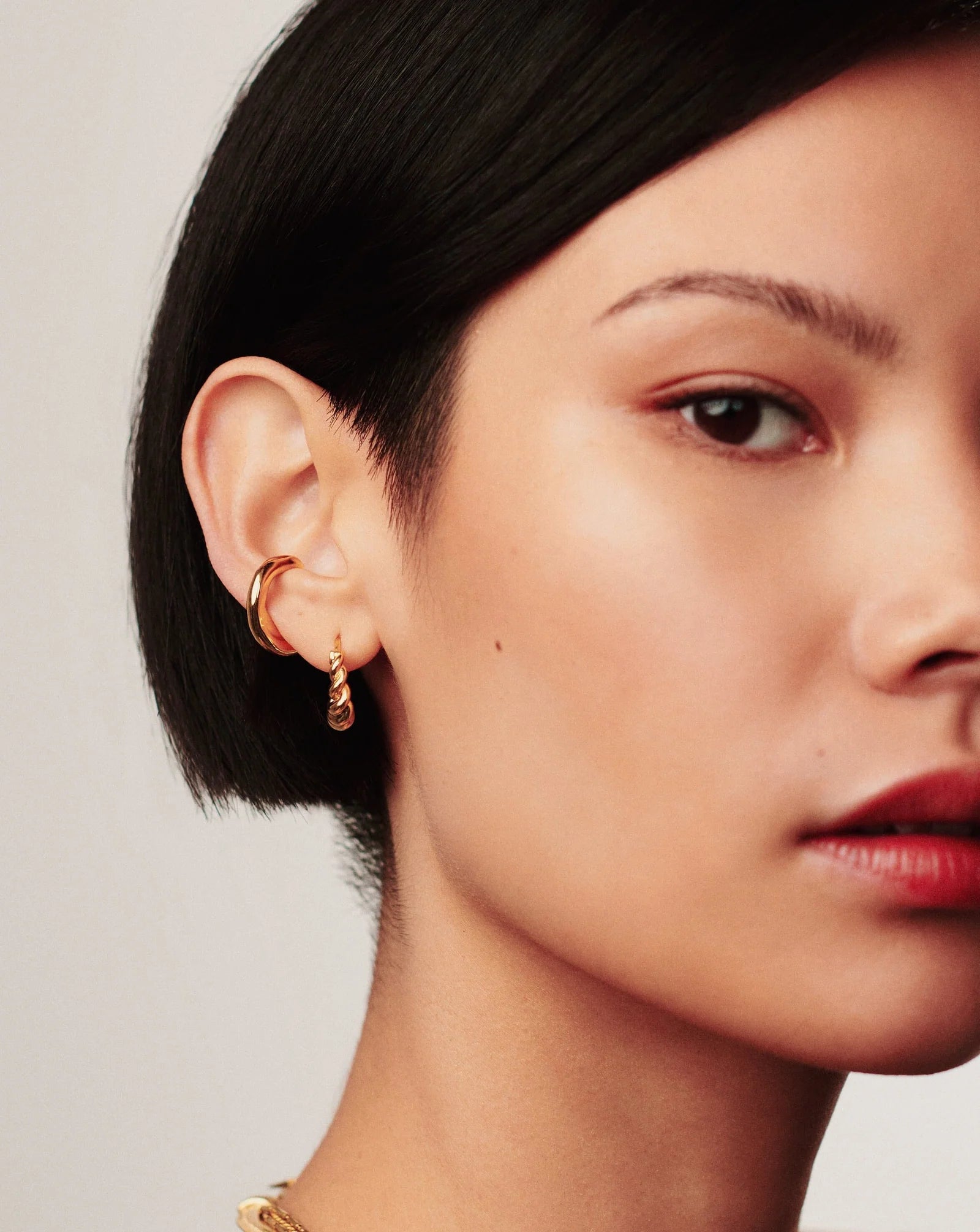 Missoma Twisted Tidal Small Hoop Earrings