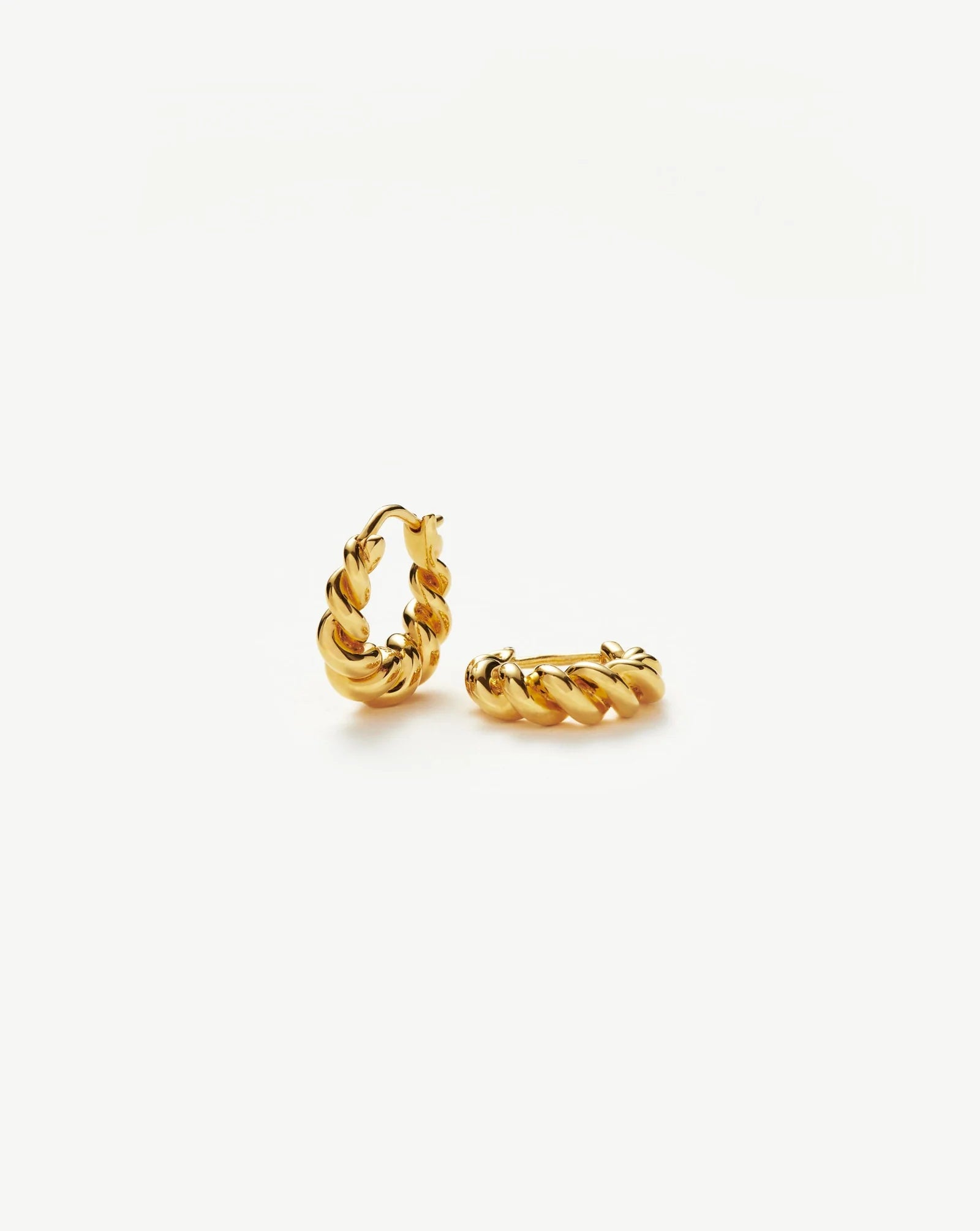 Missoma Twisted Tidal Small Hoop Earrings