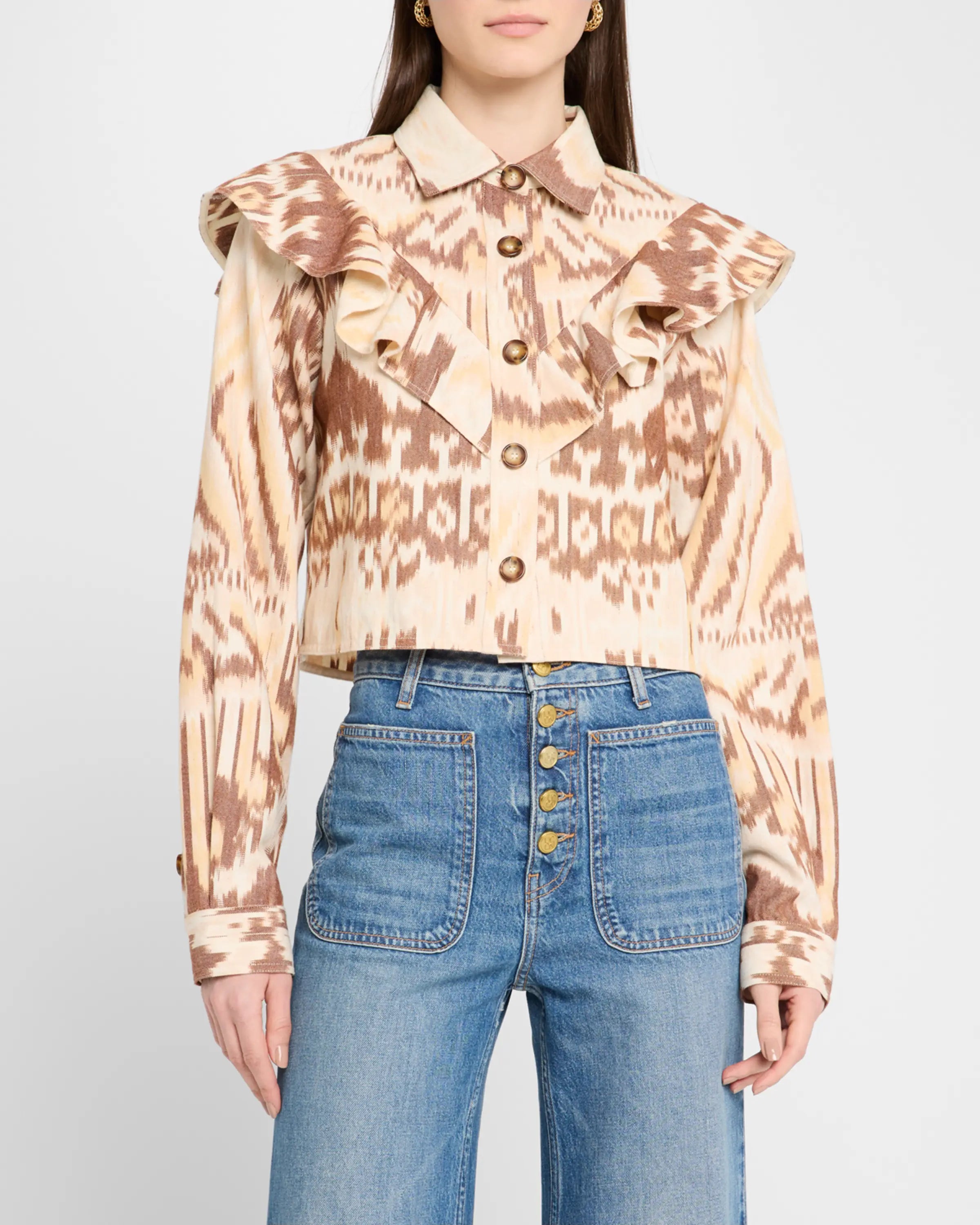Ulla Johnson Mathilde Long Sleeve Blouse