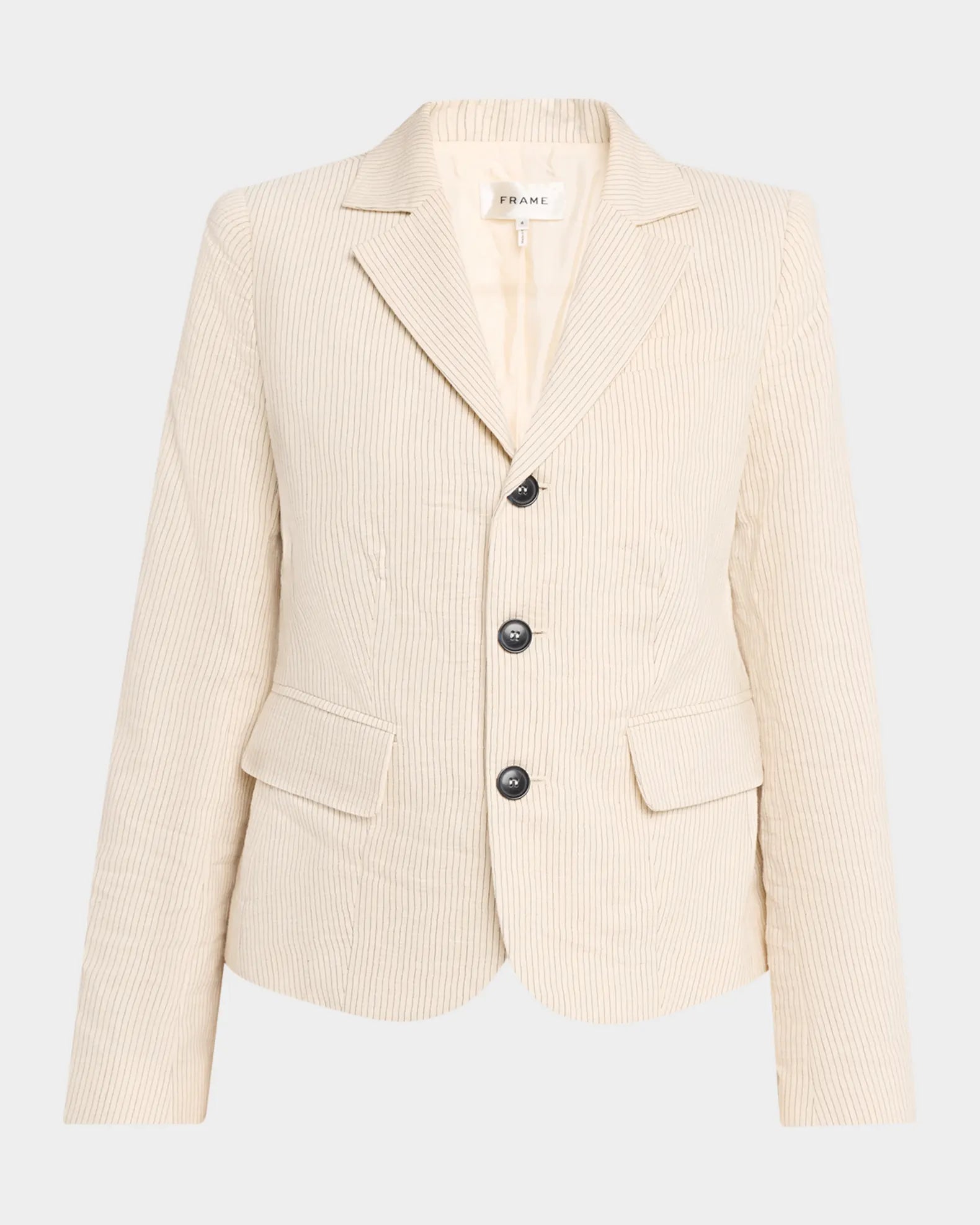 Frame Striped Smart Blazer