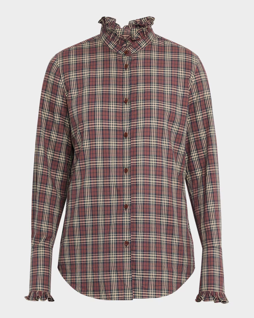 Nili Lotan Elio Shirt - Rustic Check