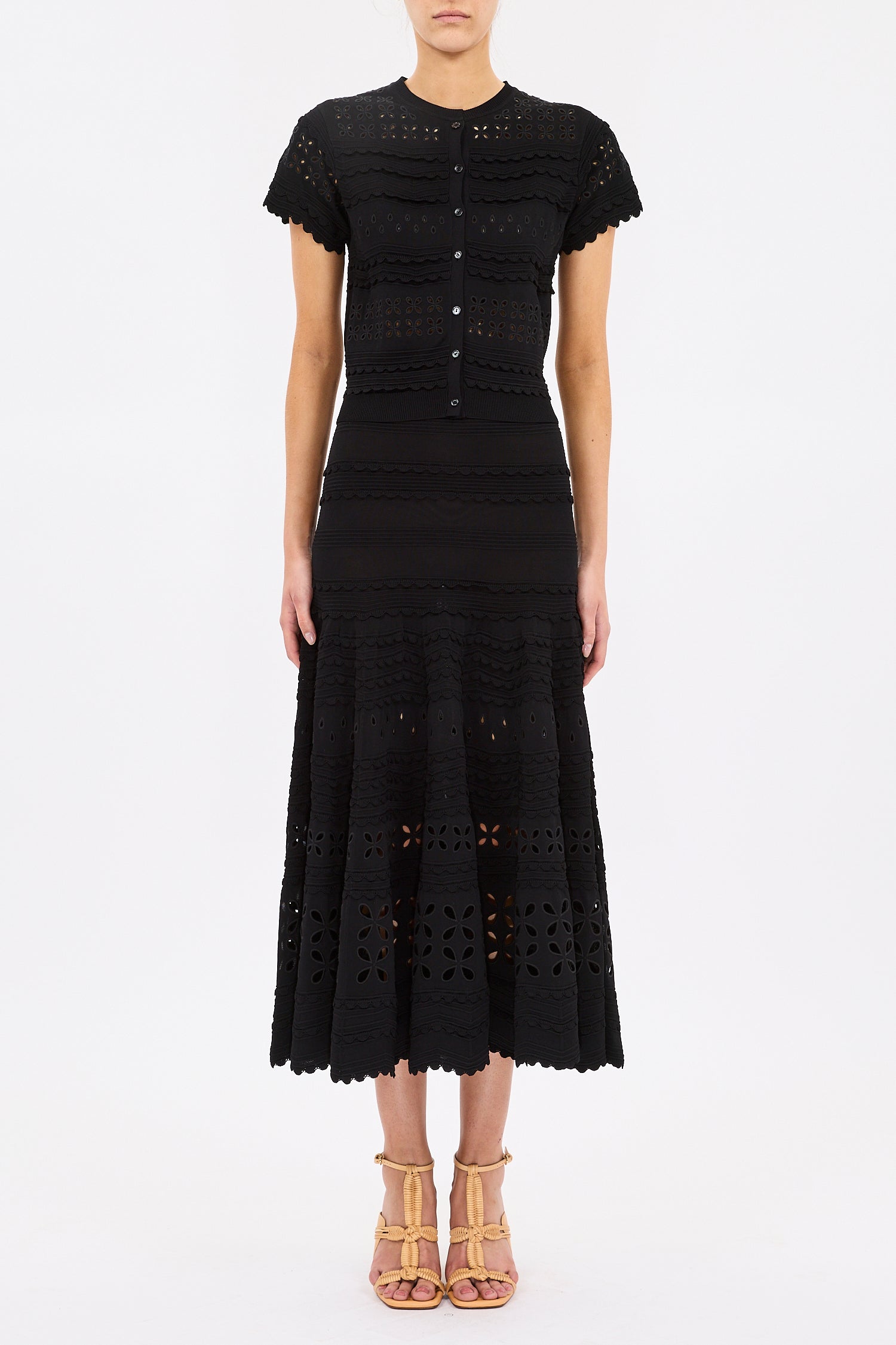 Annisa Eyelet Knit Skirt