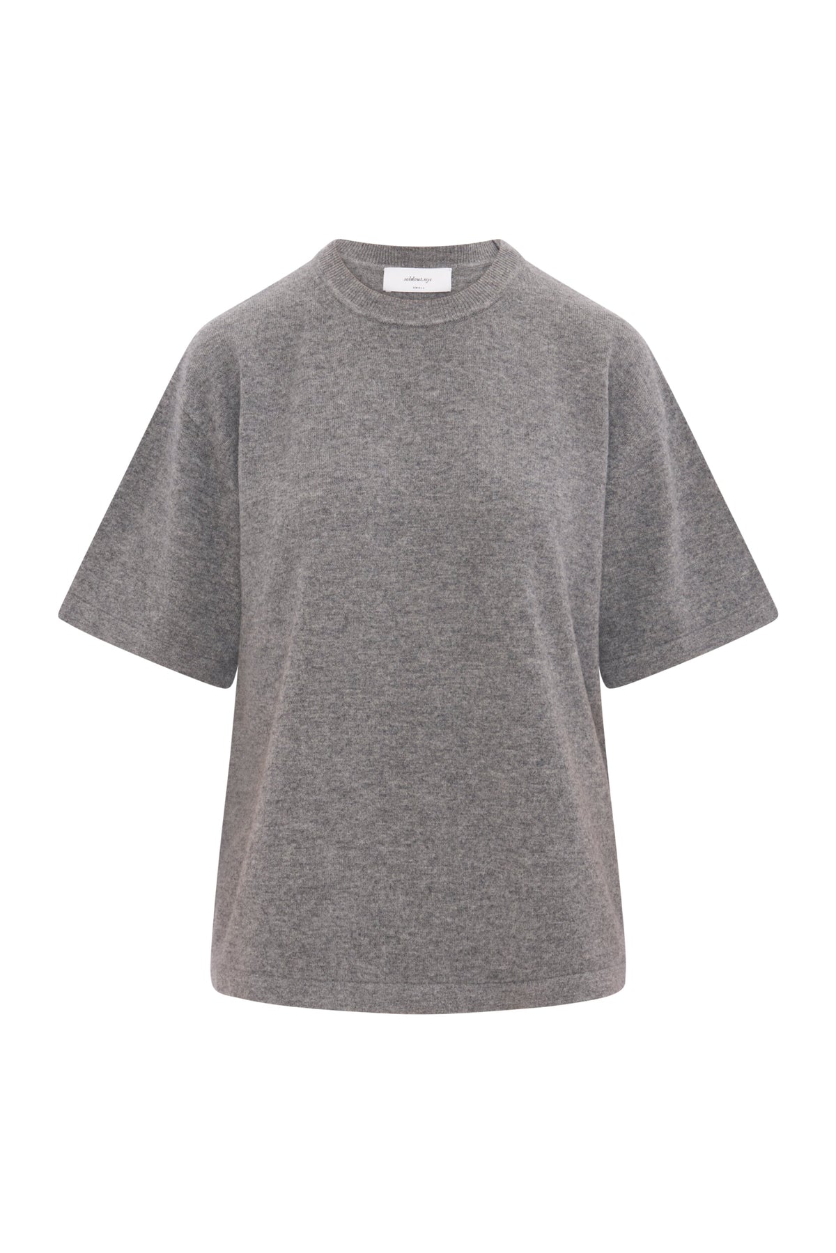 The Cashmere Oversized Tee in Heather Smoke - WS