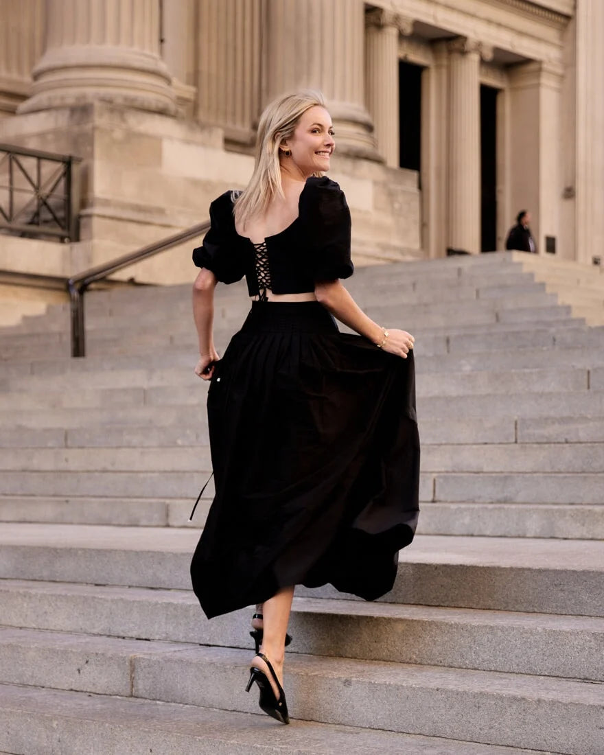 Rosewater House Yass Skirt - Black