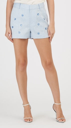Pearl Disty Linen Suiting Tora Short