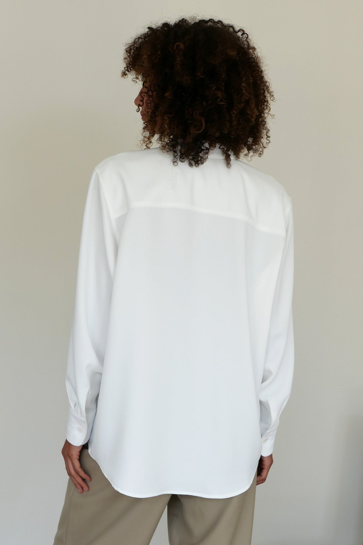 The Crepe Button Blouse