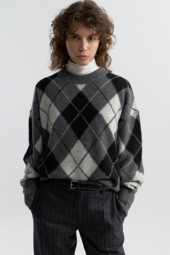 DONNIKA ARGYLE SWEATER